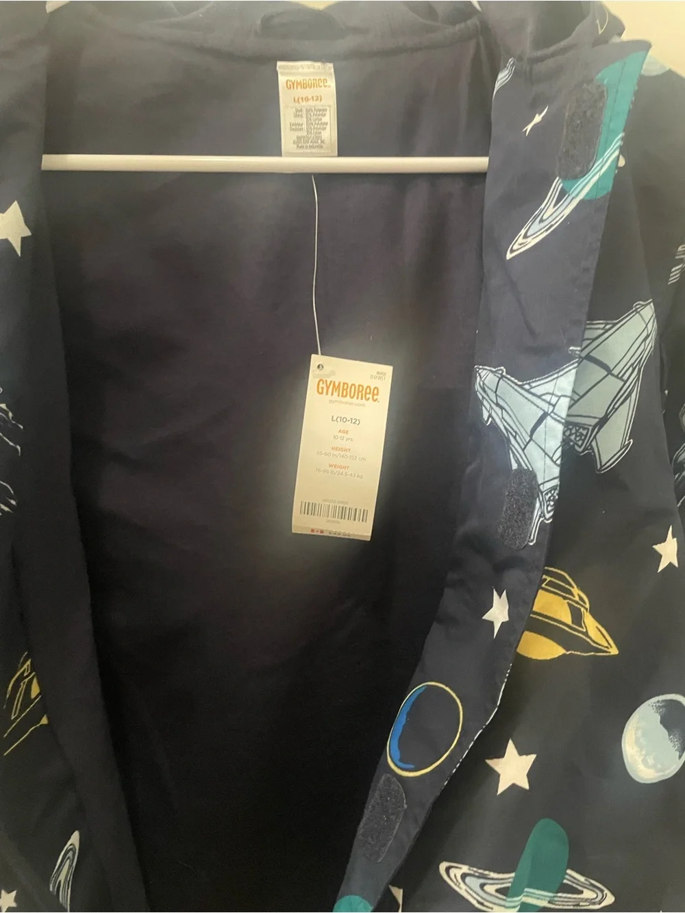 Gymboree Space Voyager Hooded Rain Jacket Large Boys New